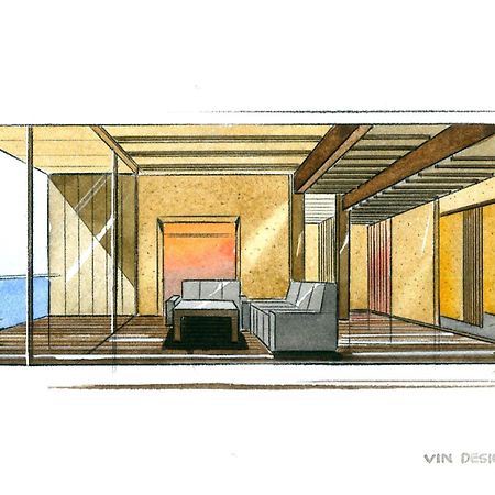Amane Resort Seikai Beppu Quarto foto Interior design sketch