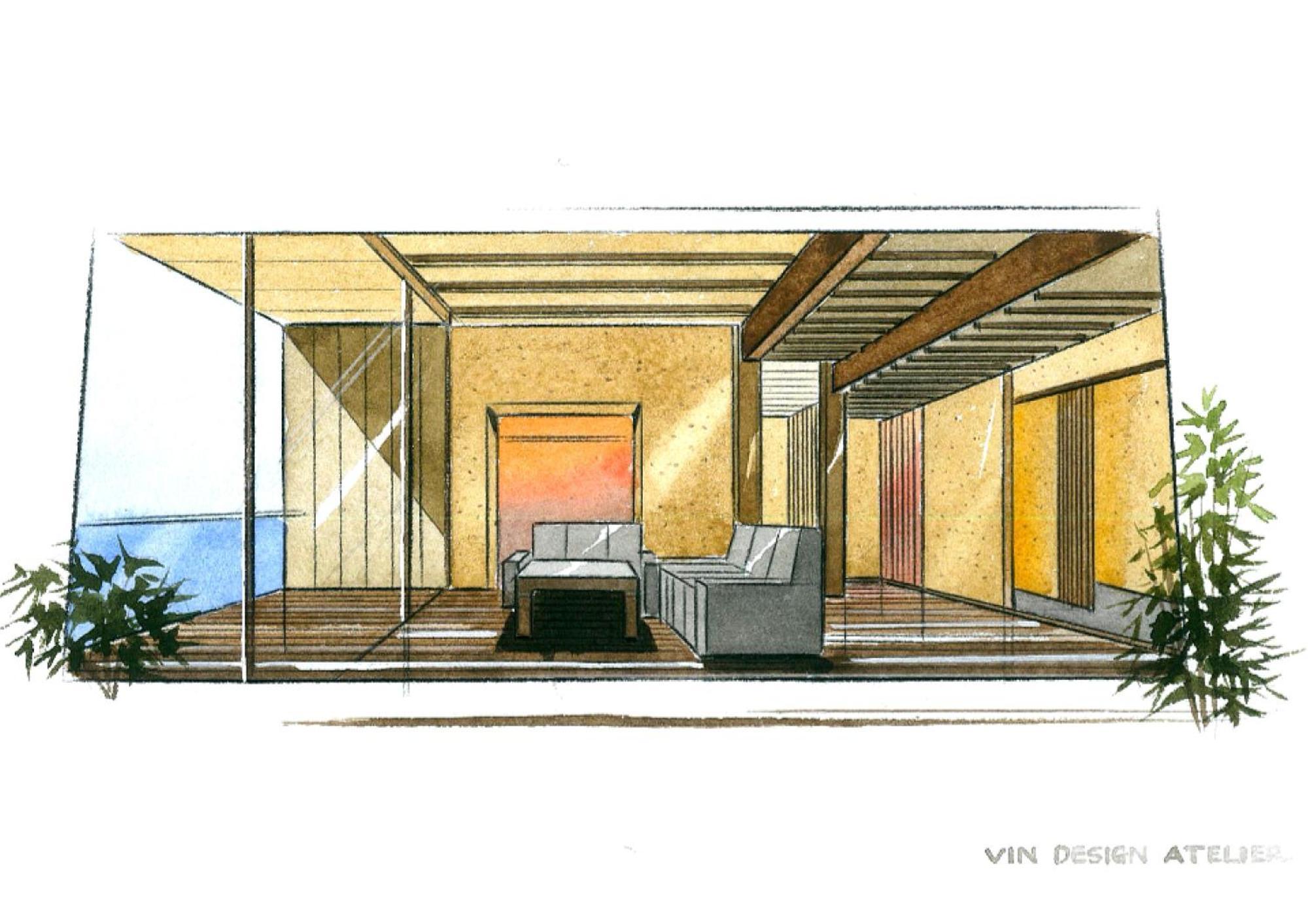 Amane Resort Seikai Beppu Quarto foto Interior design sketch